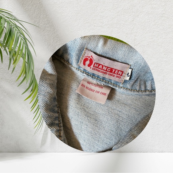 Hang ten unisex large denim jacket - Picture 2 of 2